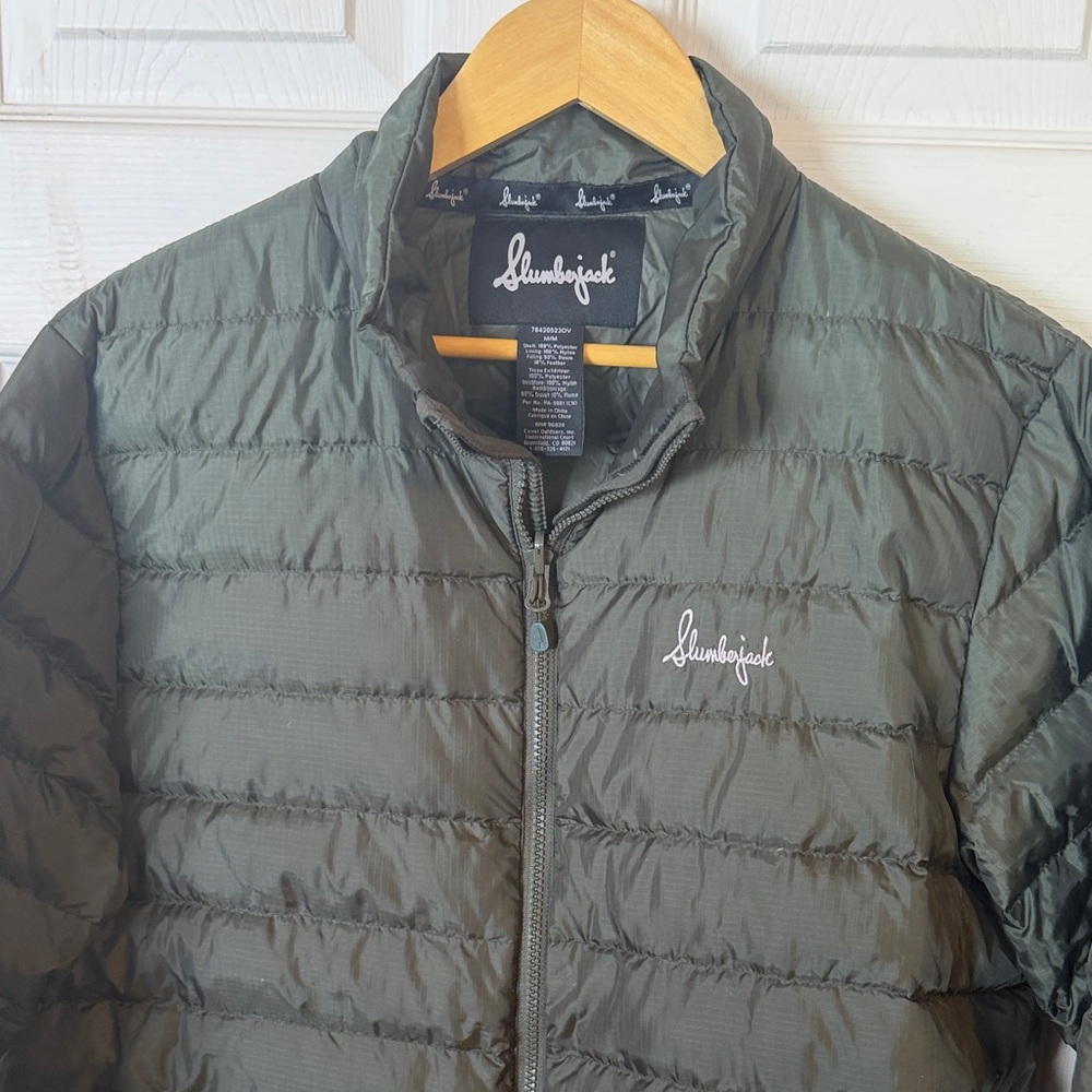 Slumberjack Men's Olive Green Puffer Jacket